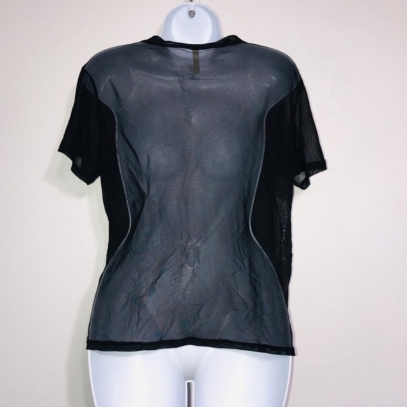 Emma & Sam Sorry Mesh Metallic Tee Xtra Small - Picture 4 of 6